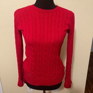 Lauren Ralph Lauren Ruffled-Cuff Striped Cotton Sweater